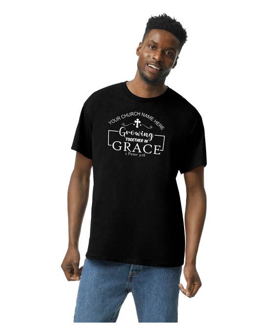 Custom Growing in Grace | Gildan G500 Adult Heavy Cotton 5.3 oz T-Shirt