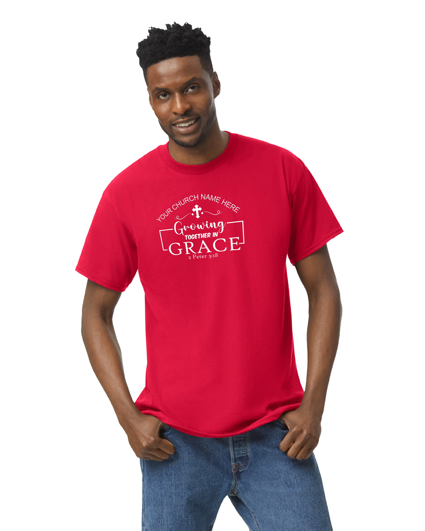 Custom Growing in Grace | Gildan G500 Adult Heavy Cotton 5.3 oz T-Shirt